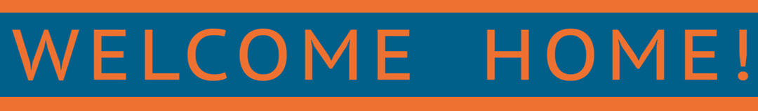 welcome home sign